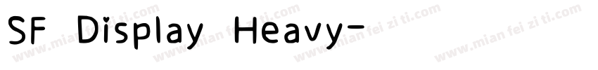 SF Display Heavy字体转换